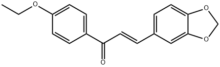(2E)-3-(2H-1,3-benzodioxol-5-yl)-1-(4-ethoxyphenyl)prop-2-en-1-one, 1689543-96-1, 结构式