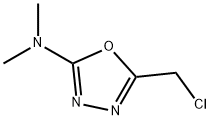 5-(chloromethyl)-N,N-dimethyl-1,3,4-oxadiazol-2-amine Struktur