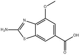 2-氨基-4-甲氧基苯并[D]噻唑-6-羧酸,1693733-65-1,结构式