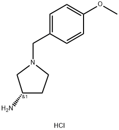 (S)-1-[(4-Methoxyphenyl)methyl]pyrrolidin-3-amine dihydrochloride Structure