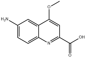 6-Amino-4-methoxy-quinoline-2-carboxylic acid 化学構造式