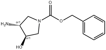 TRANS-BENZYL 3-AMINO-4-HYDROXYPYRROLIDINE-1-CARBOXYLATE 结构式