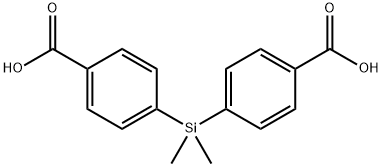 Benzoic acid,4,4'-(dimethylsilylene)bis- Struktur