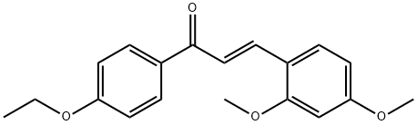 (2E)-3-(2,4-dimethoxyphenyl)-1-(4-ethoxyphenyl)prop-2-en-1-one Structure