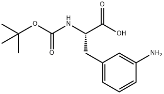 N-BOC-3-氨基-L-苯丙氨酸, 170157-55-8, 结构式