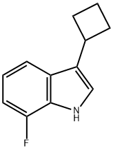 3-Cyclobutyl-7-fluoro-1H-indole Structure