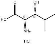 (2S,3R)-2-amino-3-hydroxy-4-methylpentanoic acid.HCl Structure