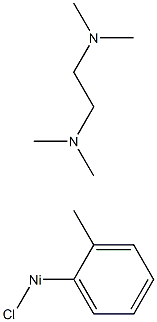 Chloro(2-methylphenyl)(N,N,N',N'-tetramethyl-1,2-ethylenediamine)nickel(II) Struktur