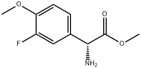 METHYL(2R)-2-AMINO-2-(3-FLUORO-4-METHOXYPHENYL)ACETATE Structure