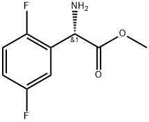 METHYL(2S)-2-AMINO-2-(2,5-DIFLUOROPHENYL)ACETATE 化学構造式