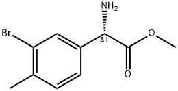 METHYL(2S)-2-AMINO-2-(3-BROMO-4-METHYLPHENYL)ACETATE Struktur