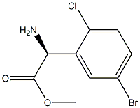METHYL(2S)-2-AMINO-2-(5-BROMO-2-CHLOROPHENYL)ACETATE Structure