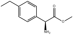 METHYL(2S)-2-AMINO-2-(4-ETHYLPHENYL)ACETATE Structure