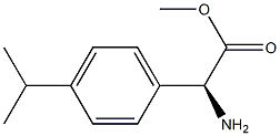METHYL(2S)-2-AMINO-2-[4-(PROPAN-2-YL)PHENYL]ACETATE Structure