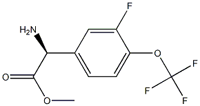 METHYL(2S)-2-AMINO-2-[3-FLUORO-4-(TRIFLUOROMETHOXY)PHENYL]ACETATE|1703935-54-9