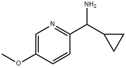 cyclopropyl(5-methoxypyridin-2-yl)methanamine Structure