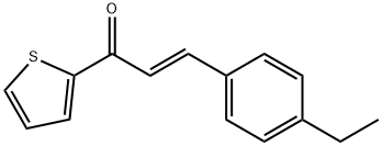 (2E)-3-(4-ethylphenyl)-1-(thiophen-2-yl)prop-2-en-1-one Struktur