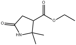 ethyl2,2-dimethyl-5-oxopyrrolidine-3-carboxylate Structure