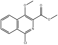 1-氯-4-甲氧基异喹啉-3-羧酸甲酯 结构式