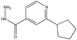 2-Cyclopentyl-isonicotinic acid hydrazide Structure