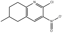 2-氯-6-甲基-3-硝基-5,6,7,8-四氢喹啉 结构式