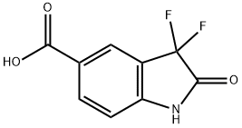 1H-indole-5-carboxylic acid, 3,3-difluoro-2,3-dihydro-2-oxo-