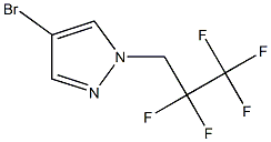 4-bromo-1-(2,2,3,3,3-pentafluoropropyl)pyrazole,1707364-48-4,结构式