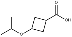 3-Isopropoxy-cyclobutanecarboxylic acid Struktur