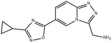 [6-(3-cyclopropyl-1,2,4-oxadiazol-5-yl)-[1,2,4]triazolo[4,3-a]pyridin-3-yl]methanamine|