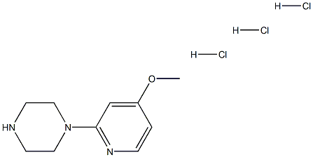 1-(4-Methoxypyridin-2-yl)piperazine trihydrochloride Structure