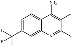 2,3-Dimethyl-7-trifluoromethyl-quinolin-4-ylamine Structure