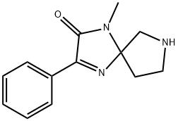 1-Methyl-3-phenyl-1,4,7-triaza-spiro[4.4]non-3-en-2-one Structure