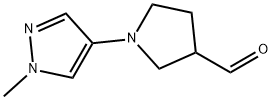 1-(1-Methyl-1H-pyrazol-4-yl)-pyrrolidine-3-carbaldehyde Structure