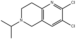 2,3-Dichloro-6-isopropyl-5,6,7,8-tetrahydro-[1,6]naphthyridine Struktur