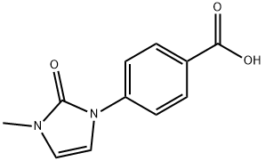 4-(3-甲基 -2-氧代 -2,3-二氢 -1H- 咪唑 -1-基)苯甲酸, 1708427-93-3, 结构式