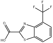 4-(trifluoromethyl)-1,3-benzothiazole-2-carboxylic acid Struktur