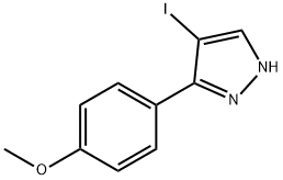 4-Iodo-3-(4-methoxy-phenyl)-1H-pyrazole Struktur