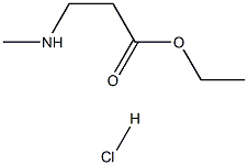 ETHYL 3-(METHYLAMINO)PROPANOATE HYDROCHLORIDE Structure