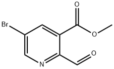 5-Bromo-2-formyl-nicotinic acid methyl ester Struktur