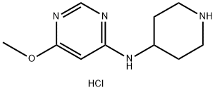 6-Methoxy-N-(piperidin-4-yl)pyrimidin-4-amine dihydrochloride Structure