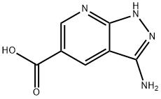 3-amino-1H-pyrazolo[3,4-b]pyridine-5-carboxylic acid Struktur