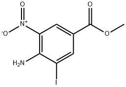 4-Amino-3-iodo-5-nitro-benzoic acid methyl ester,172221-28-2,结构式