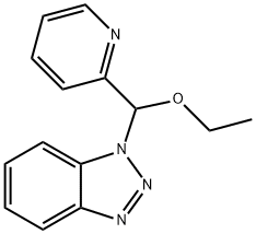 1-(乙氧基(吡啶-2-基)甲基)-1H-苯并[D][1,2,3]三唑 结构式