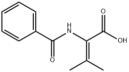 2-benzamido-3-methylbut-2-enoic acid 化学構造式