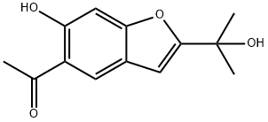 5-Acetyl-6-hydroxy-2-(1-hydroxy-1-methylethyl)benzofuran Structure