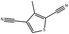 3-Methyl-thiophene-2,4-dicarbonitrile,174148-80-2,结构式