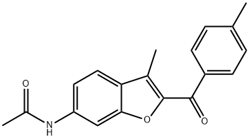 N-[3-methyl-2-(4-methylbenzoyl)-1-benzofuran-6-yl]acetamide Structure