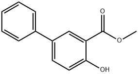 methyl 4-hydroxy-1,1-biphenyl-3-carboxylate 化学構造式