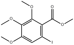 METHYL 6-IODO-2,3,4-TRIMETHOXYBENZOATE 结构式