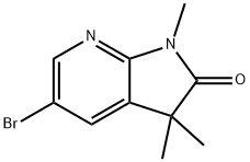 2H-Pyrrolo[2,3-b]pyridin-2-one, 5-bromo-1,3-dihydro-1,3,3-trimethyl- Structure